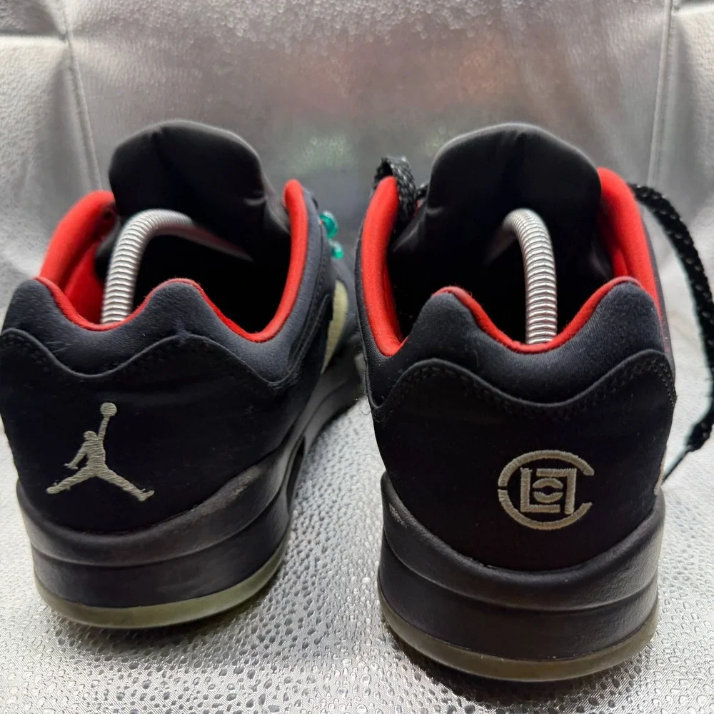Size 10.5 Jordan 5 Low x Clot Anthracite Black Mens‎ Lace Up Sneakers DM4640-036